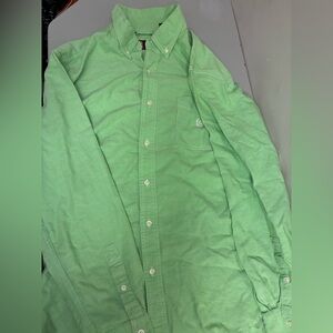 Chaps Green Casual Button-Down Shirt